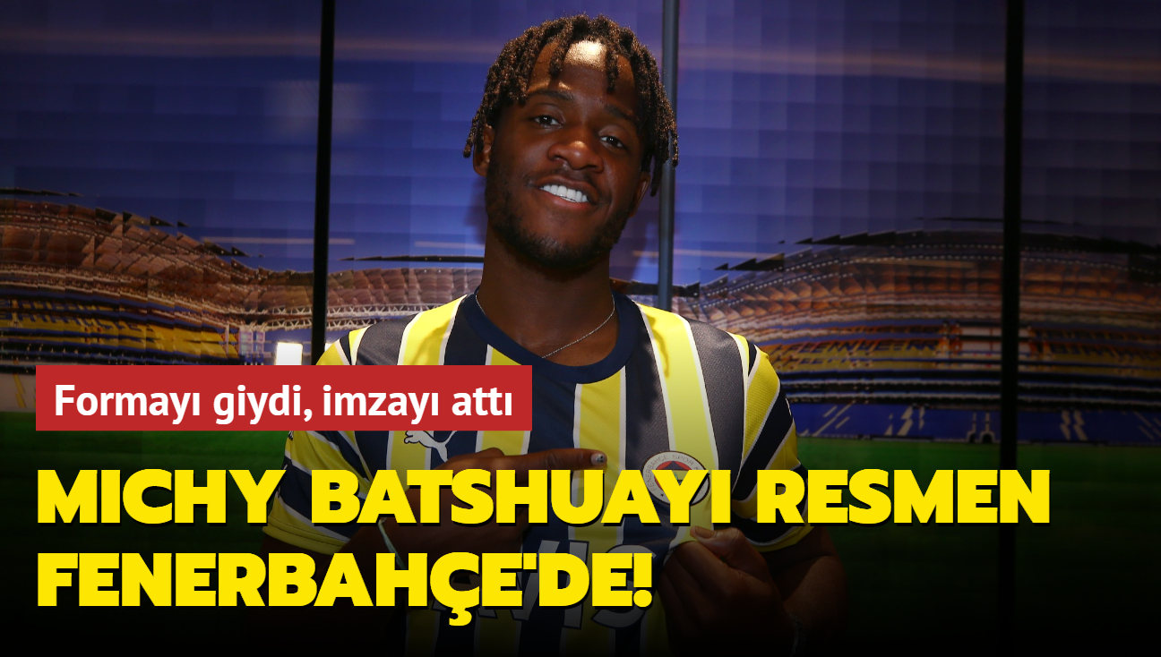 Ve Fenerbahe yeni golcsn resmen duyurdu! Michy Batshuayi'nin maliyeti belli oldu