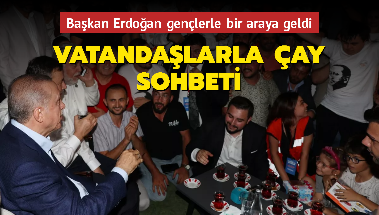 Bakan Erdoan'dan vatandalarla ay sohbeti