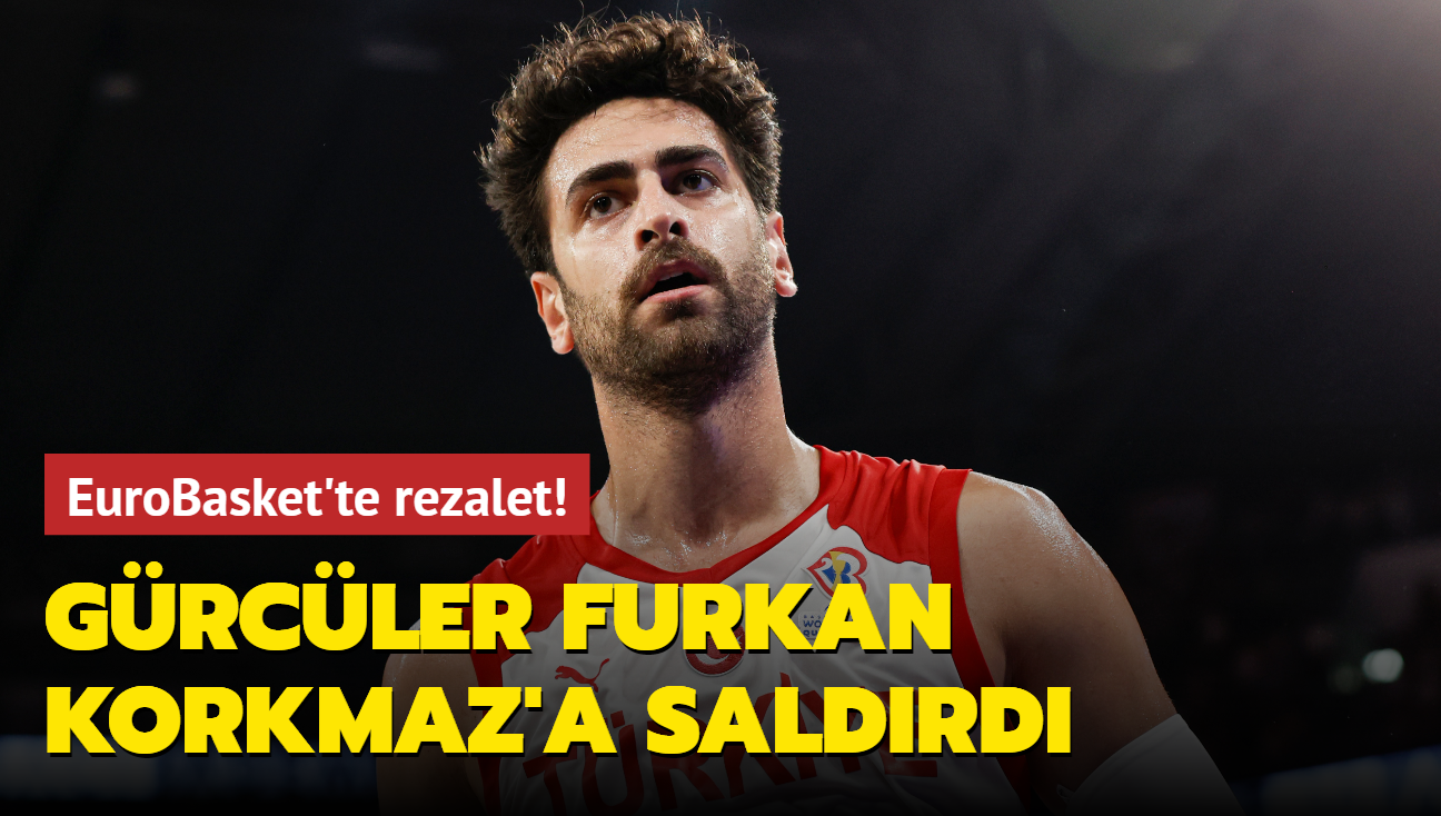 EuroBasket'te rezalet! Grcler Furkan Korkmaz'a saldrd