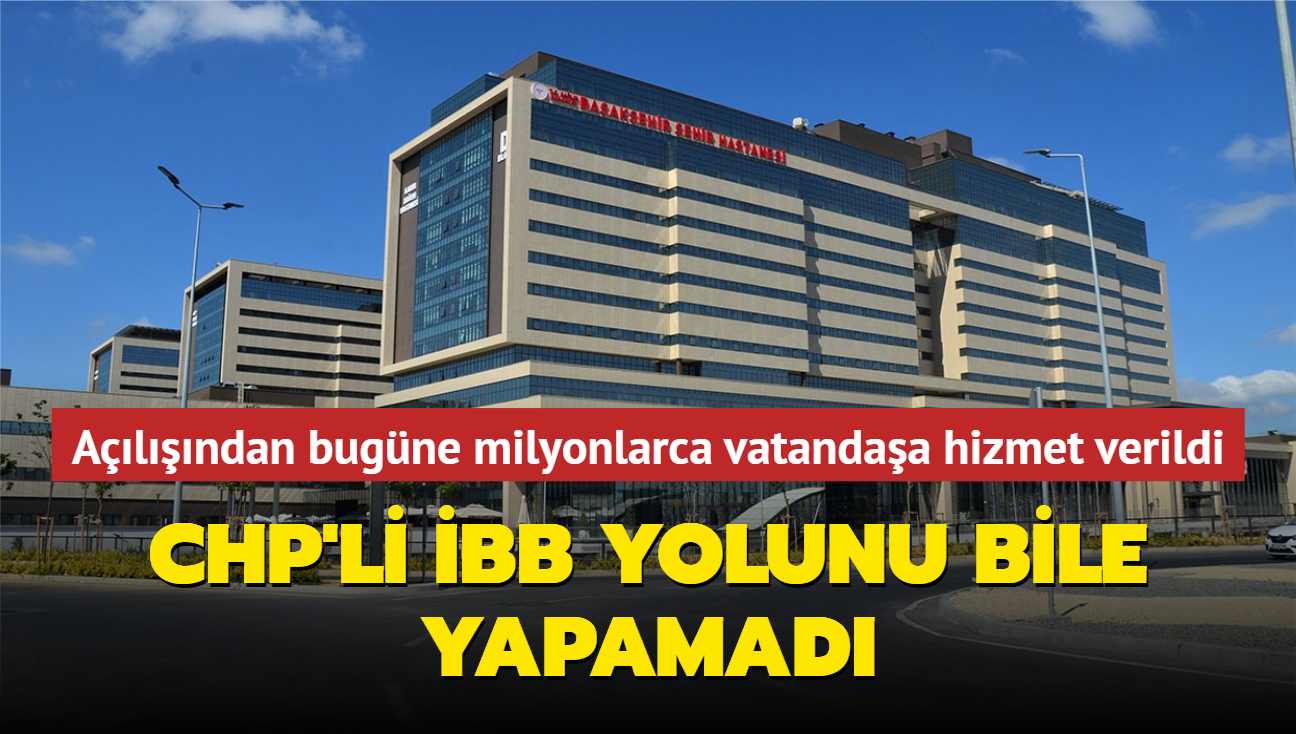 Alndan bugne milyonlarca vatandaa hizmet verildi... CHP'li BB yolunu bile yapamad