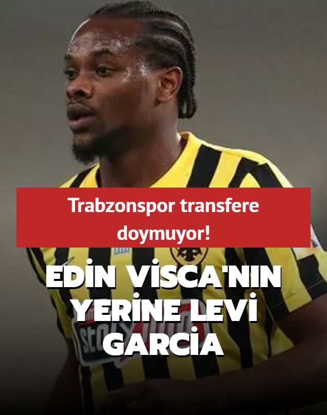 Trabzonspor transfere doymuyor! Edin Visca'nn yerine Levi Garcia