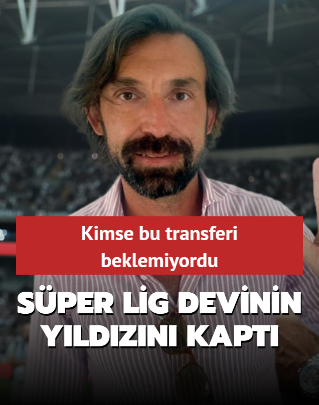 Andrea Pirlo, Sper Lig devinin yldzn kapt! Kimse bu transferi beklemiyordu