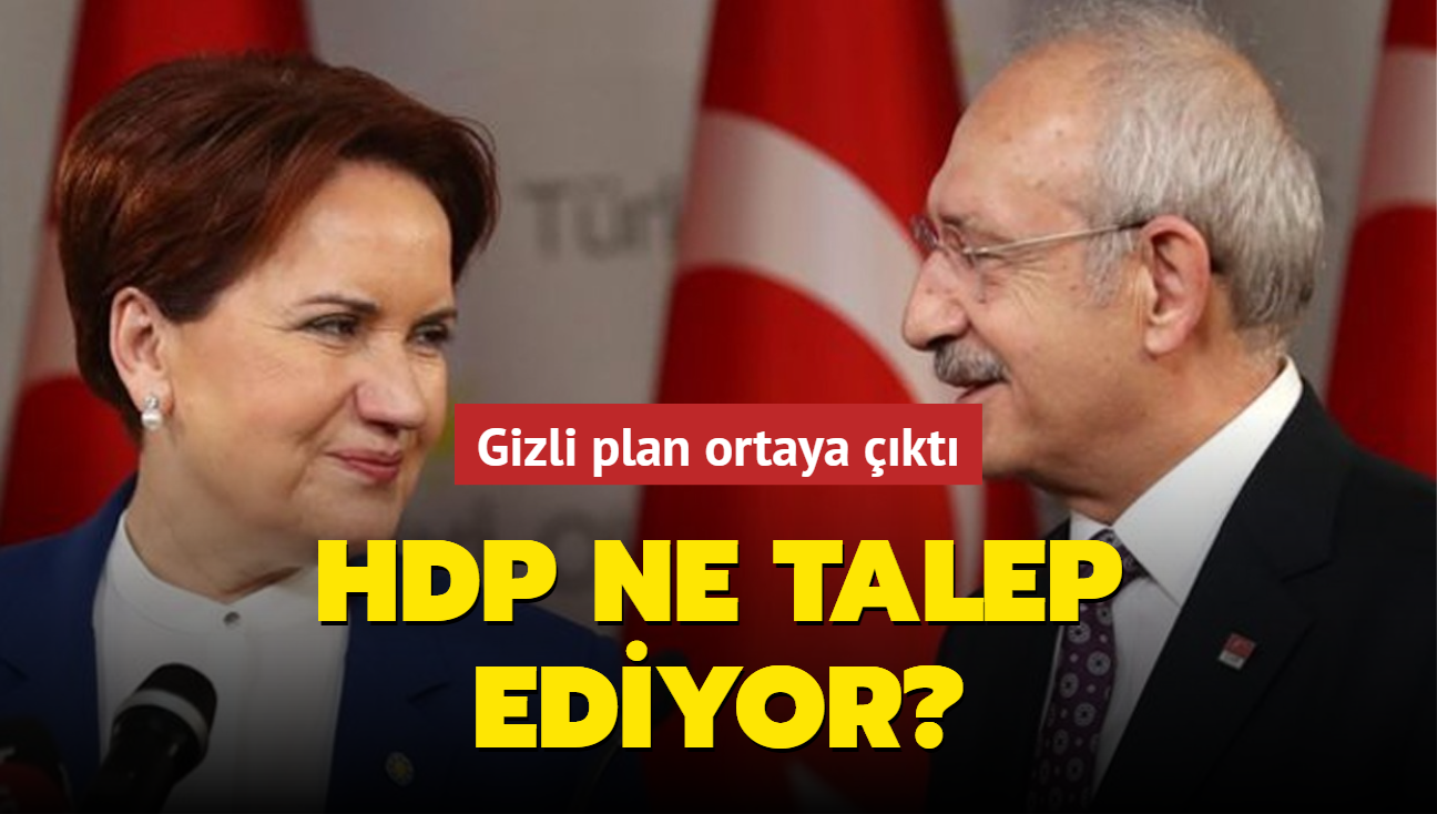 HDP ne talep ediyor" Gizli plan ortaya kt