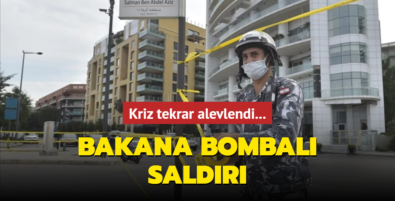 Lbnan'da kriz alevlendi... Bakana bombal saldr