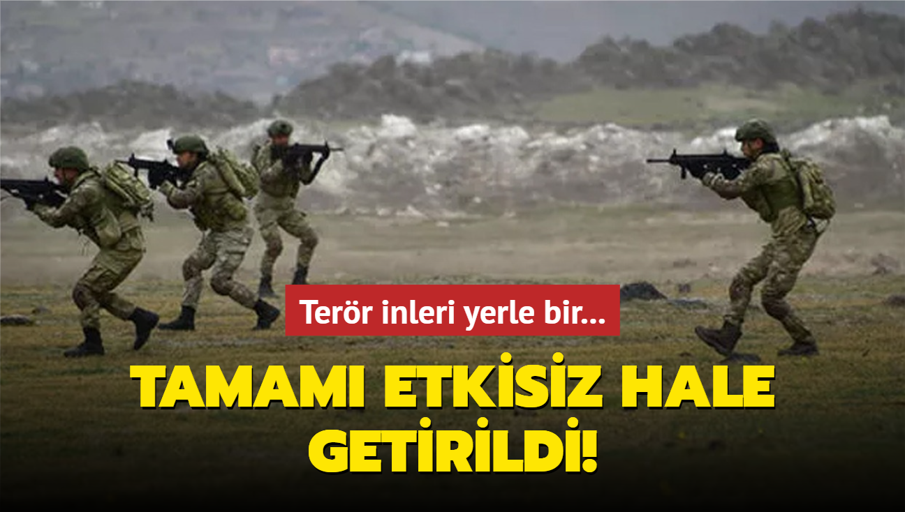 Terr inleri yerle bir! Tamam etkisiz hale getirildi