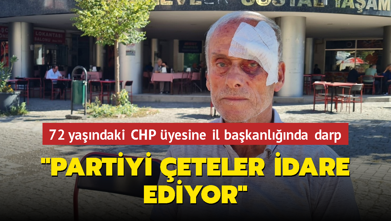 Karabk'te 72 yandaki CHP yesi, il bakanlnda darbedildiini iddia etti: Partiyi eteler idare ediyor