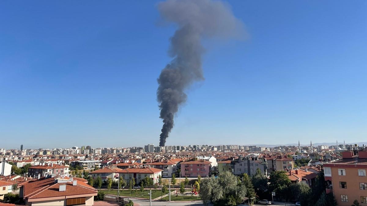 Konya'da eker fabrikas yangn