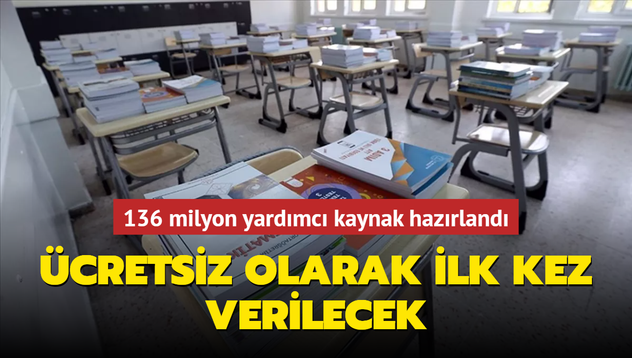 136 milyon yardmc kaynak hazrland... cretsiz olarak ilk kez verilecek