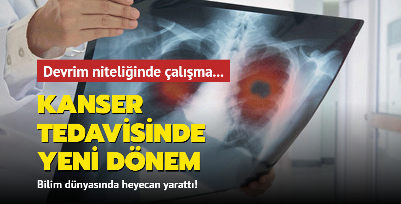 Devrim niteliinde alma... Kanser tedavisinde yeni bir dnem balyor