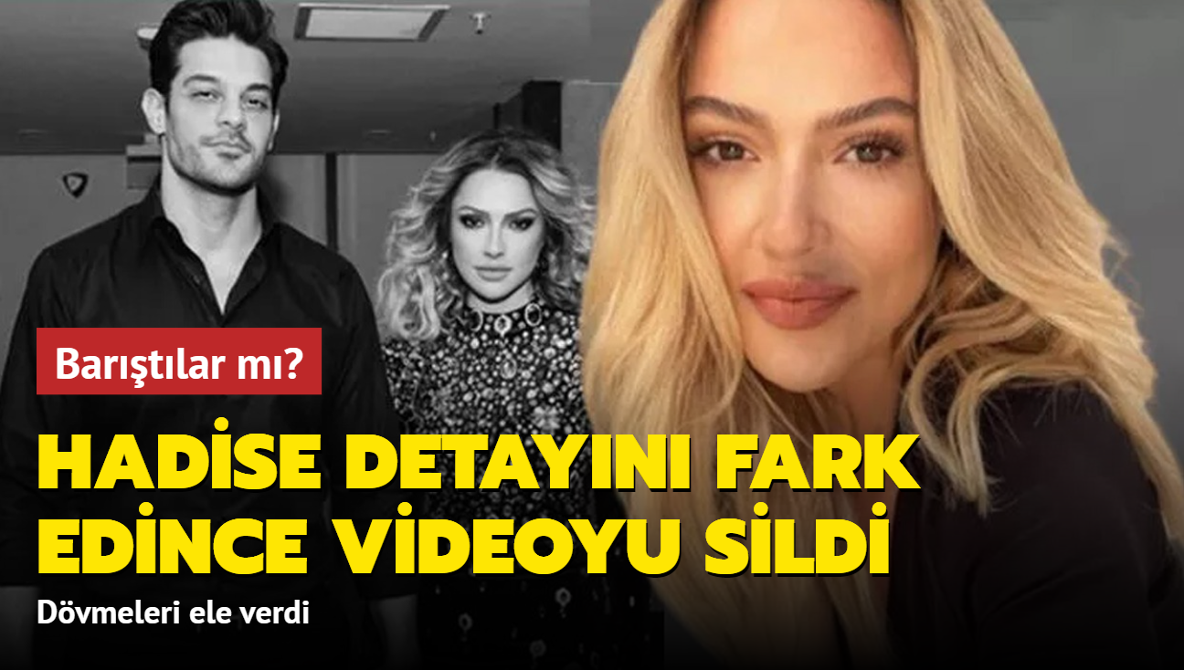 Mehmet Dinerler'in aile videosunda dikkat eken 'Hadise' detay... Fark edince hemen sildi