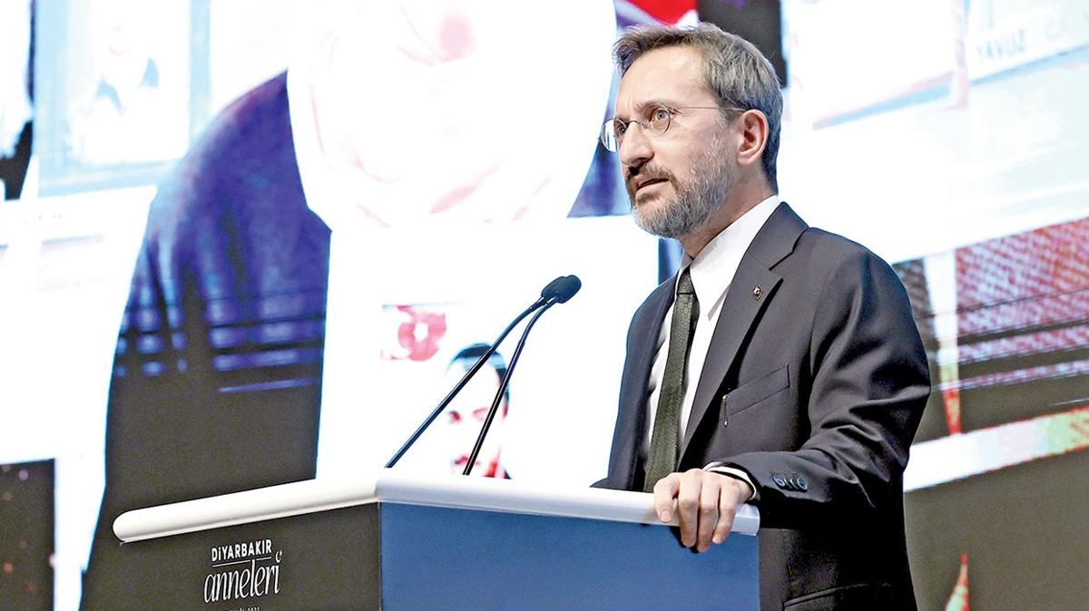 letiim Bakan Fahrettin Altun: Terr rgtne kar milli durular yok