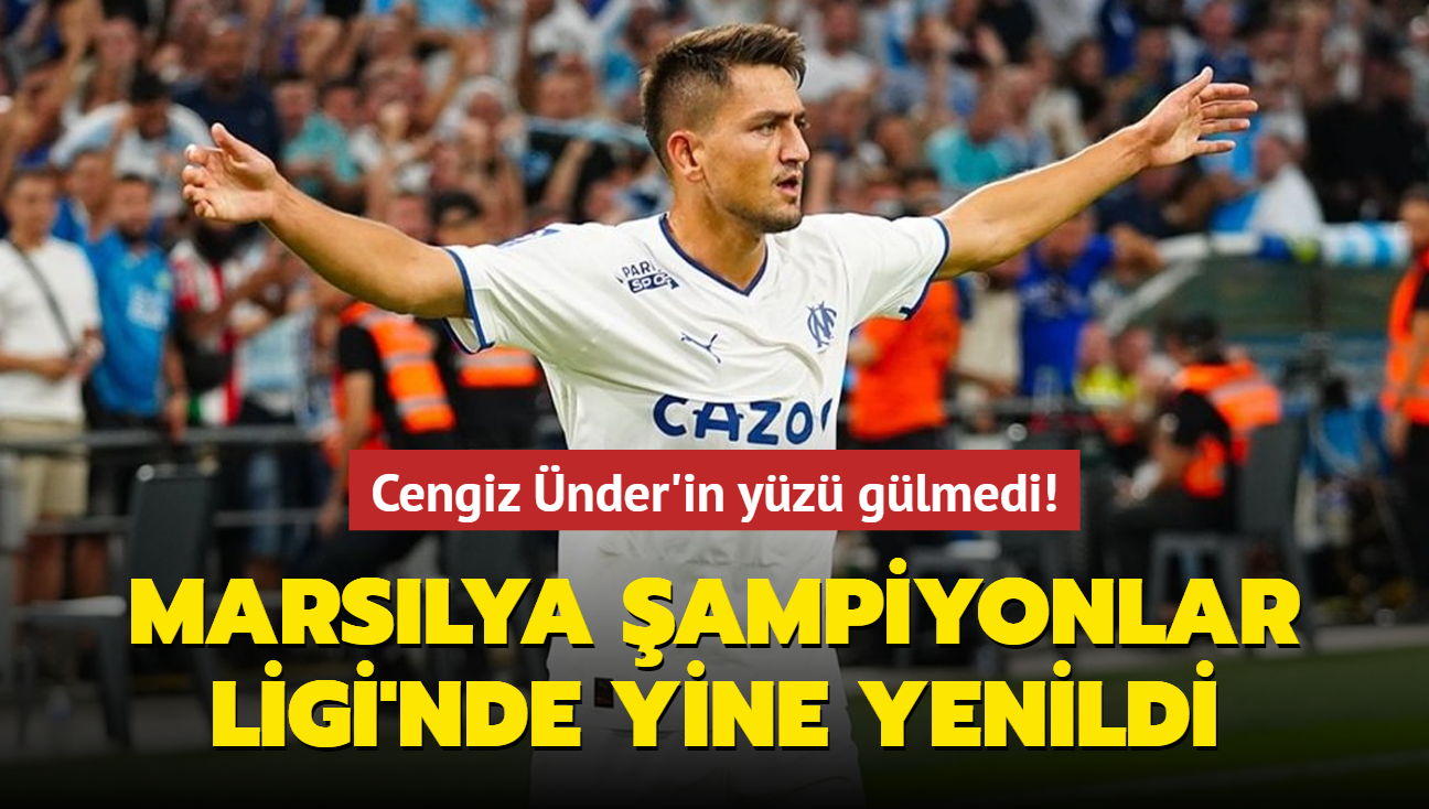 Cengiz nder'in yz yine glmedi! Marsilya ampiyonlar Ligi'nde 2'de 0 yapt