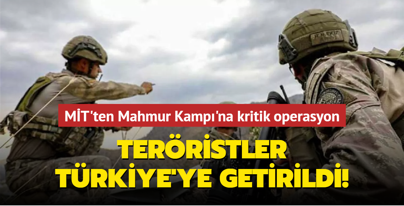 MT'ten Mahmur Kamp'na kritik operasyon! PKK/KCK'l iki terrist Trkiye'ye getirildi