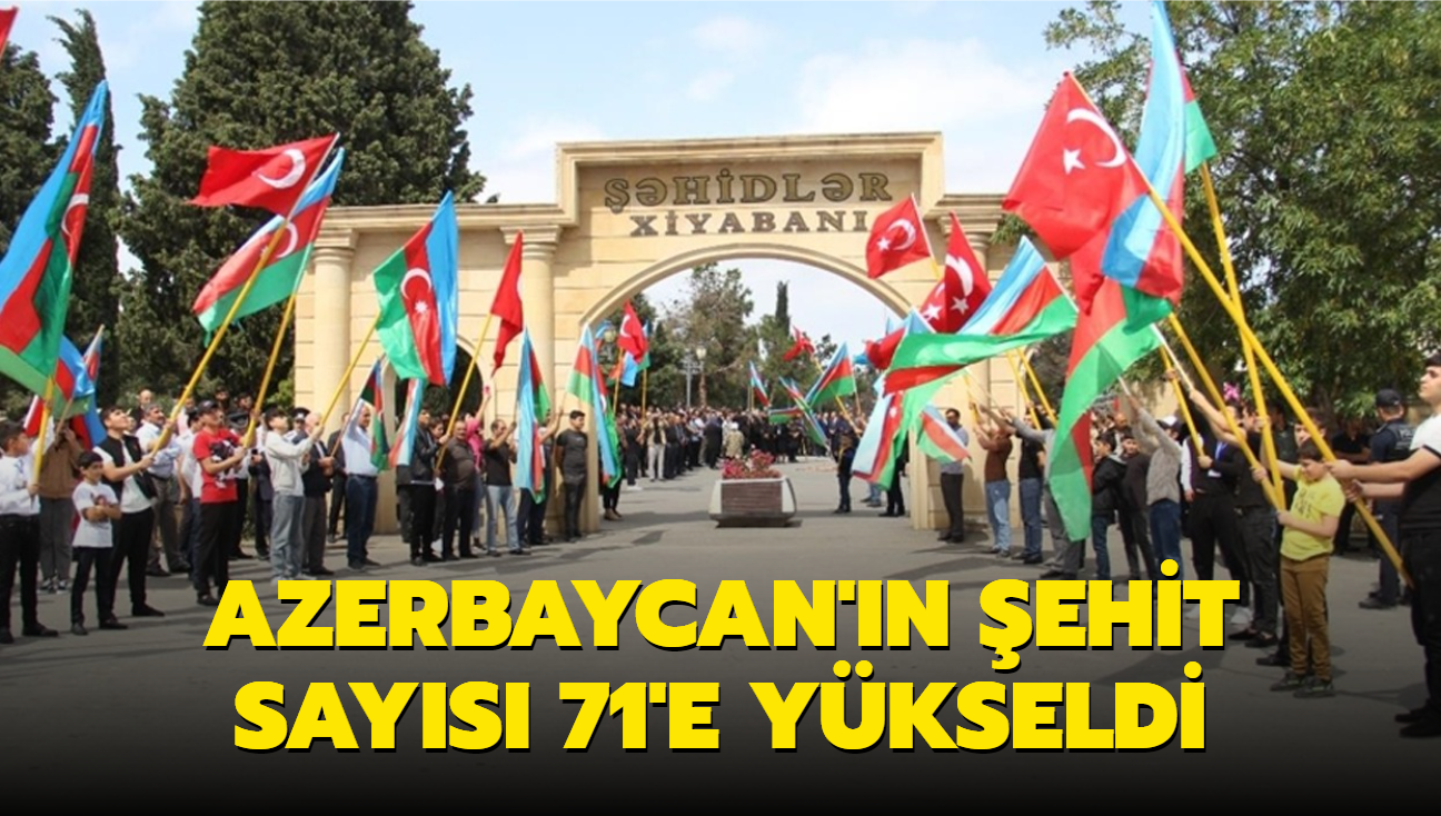 Azerbaycan'n ehit says 71'e ykseldi