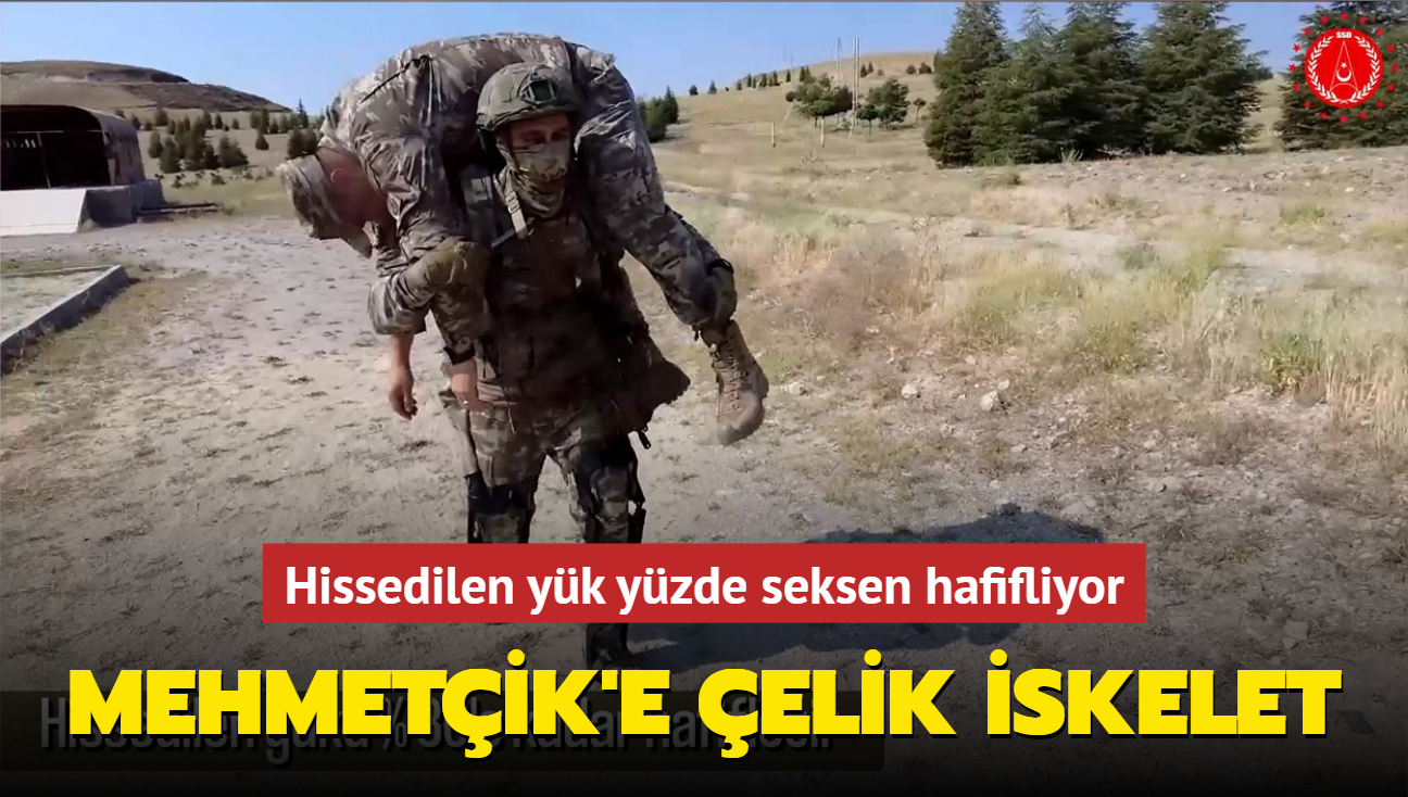 Mehmetik'e elik iskelet... Hissedilen yk yzde seksen hafifliyor