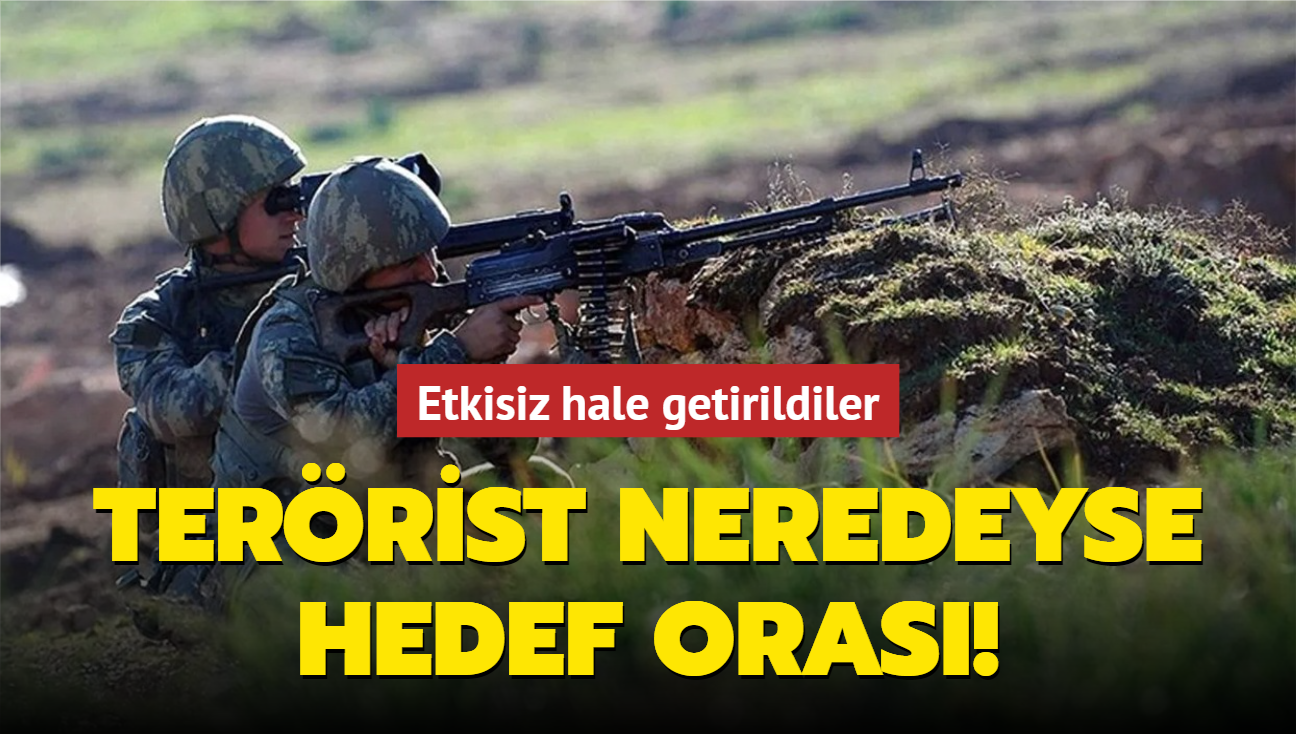 Terrist neredeyse hedef oras! Etkisiz hale getirildiler