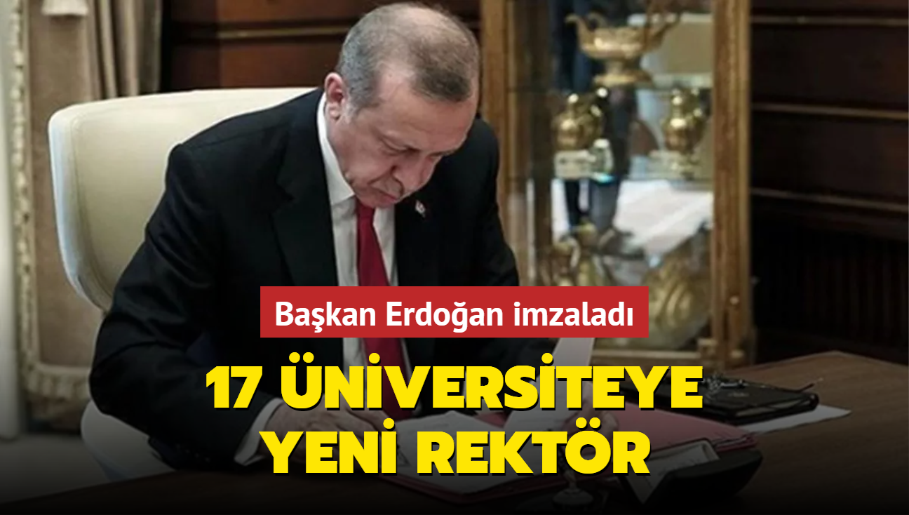 Rektr atamalarna ilikin karar, Resmi Gazete'de! Bakan Erdoan imzalad