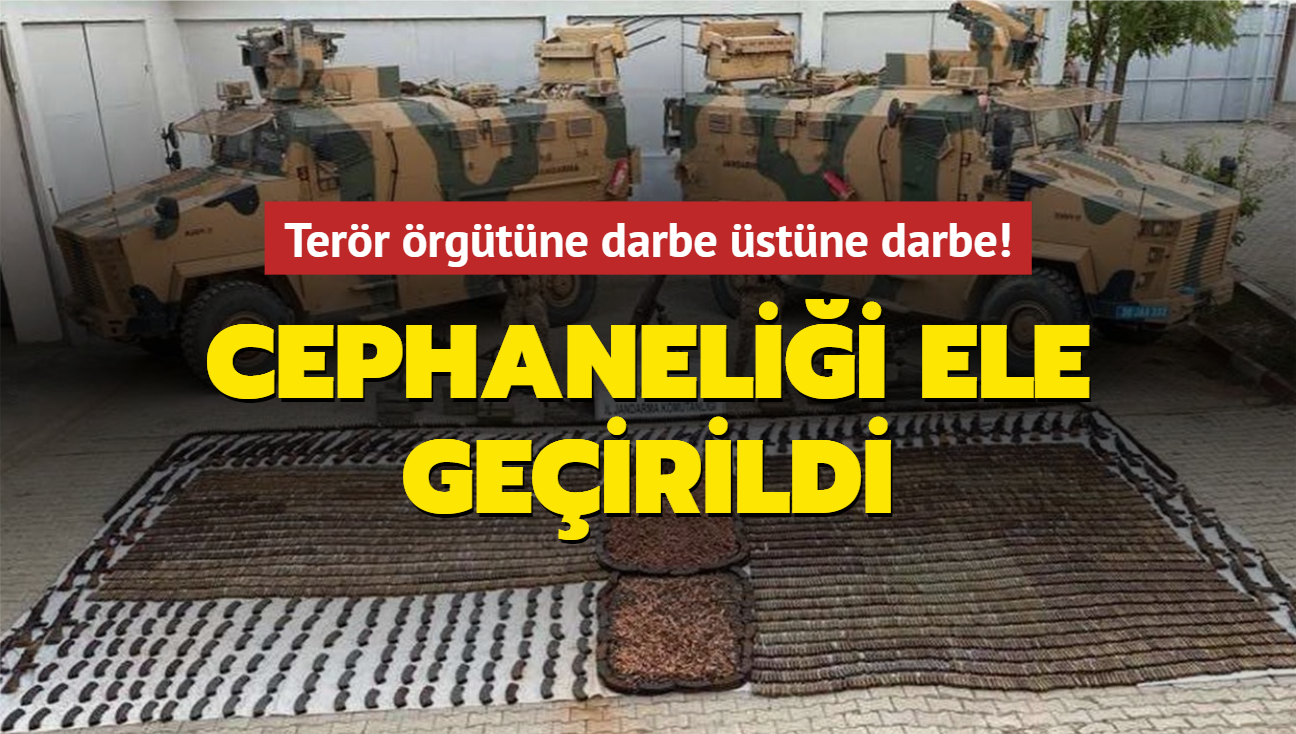 Terr rgtne darbe stne darbe! Cephanelii ele geirildi