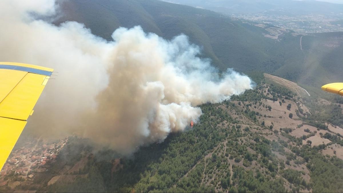 Balkesir'de orman yangn: Olay yerine ok sayda ekip sevk edildi