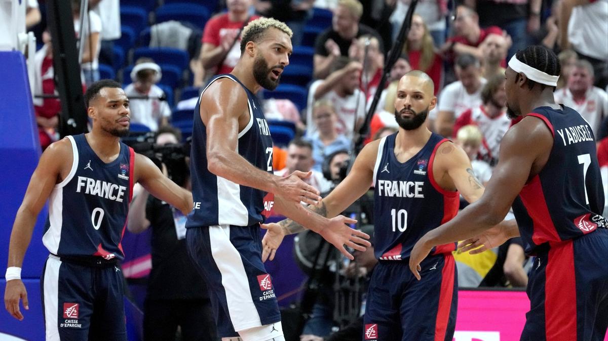 Eurobasket'te finalin ad belli oldu! Trkiye'yi son topla eleyen Fransa ile spanya eleti