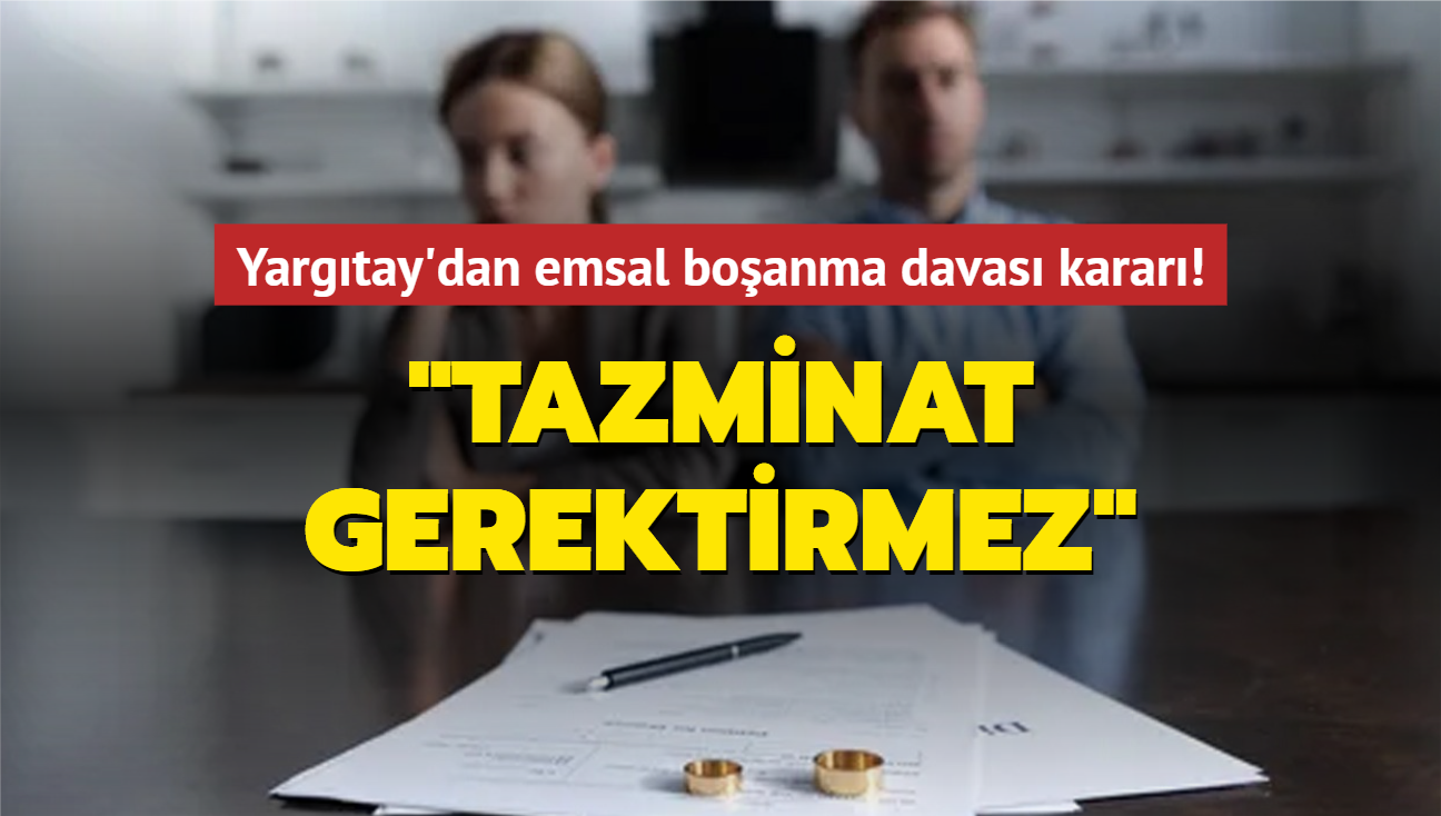 Yargtay'dan emsal boanma davas karar! "Tazminat gerektirmez"