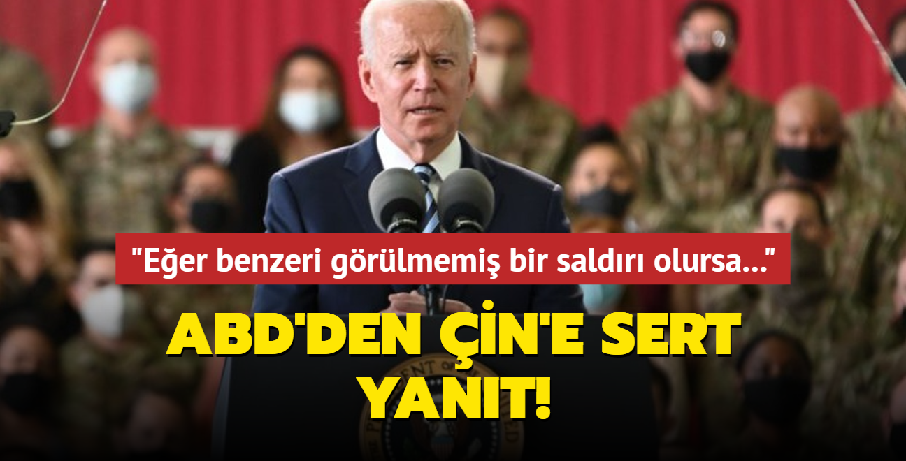 ABD'den in'e sert yant! Eer benzeri grlmemi bir saldr olursa...