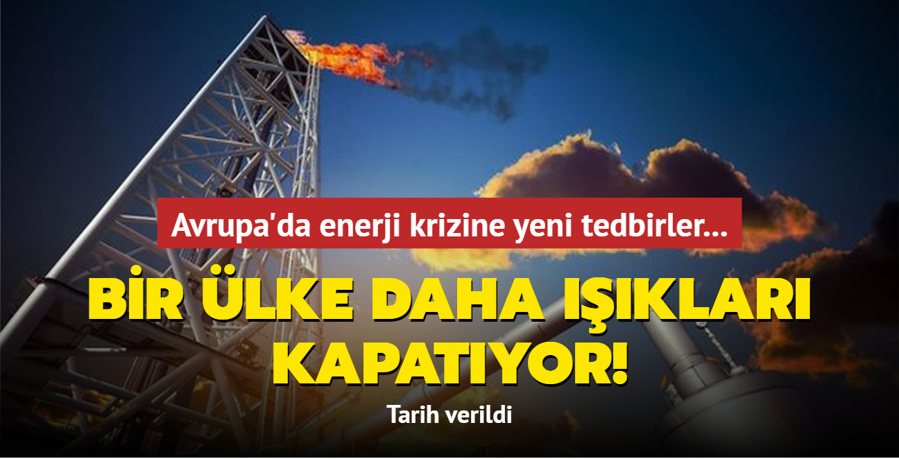 Avrupa'da enerji krizine yeni tedbirler... Belika'da klar kapatlp, scaklklar drlecek