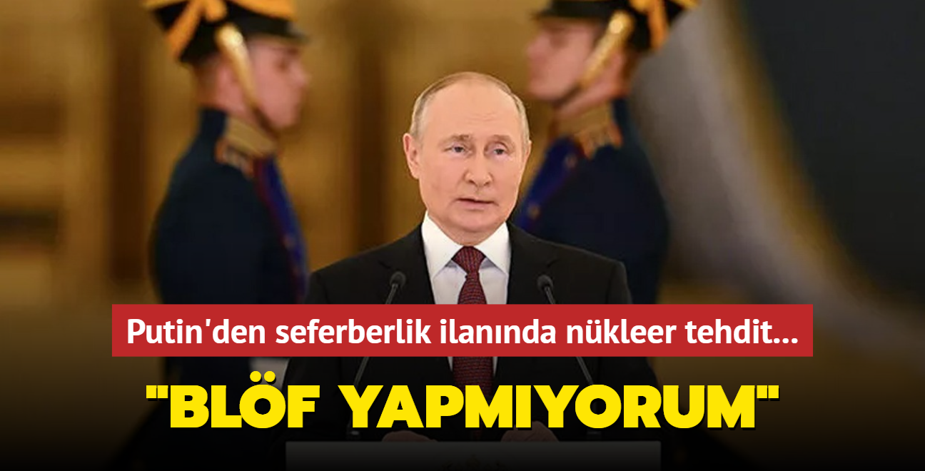 Putin'den tarihi karar: Ksmi seferberlik