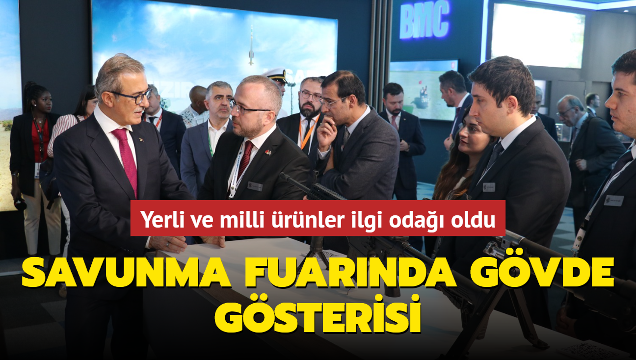 Savunma fuarnda gvde gsterisi... Yerli ve milli rnler ilgi oda oldu