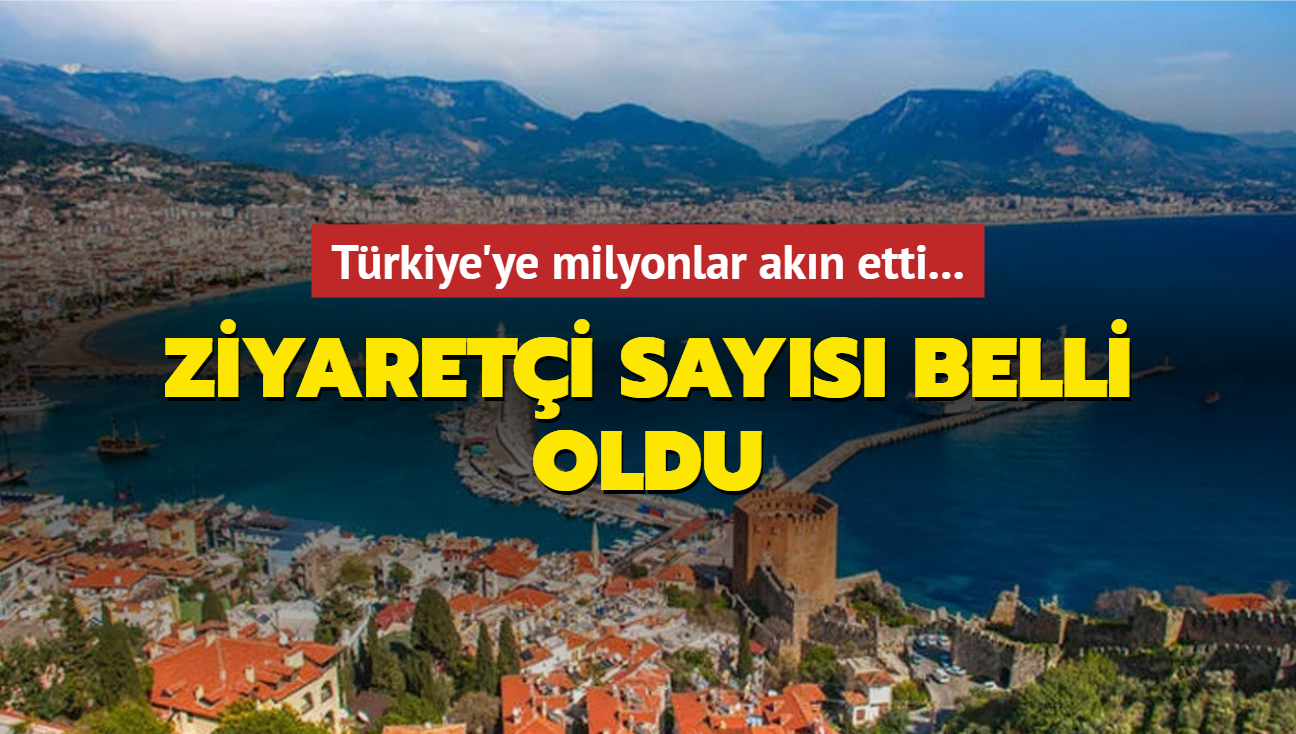 Trkiye'ye turist akn: Ziyareti says belli oldu