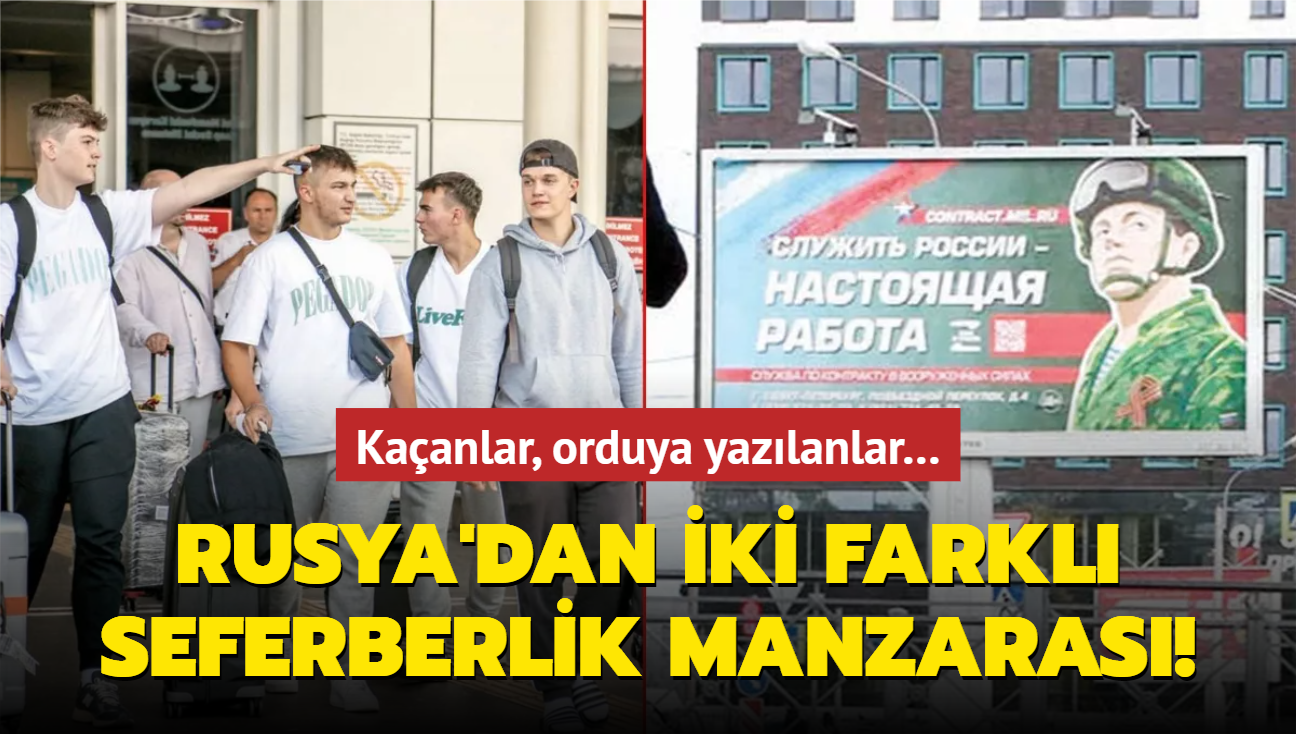 Kaanlar, orduya yazlanlar Rusya'dan iki farkl seferberlik manzaras