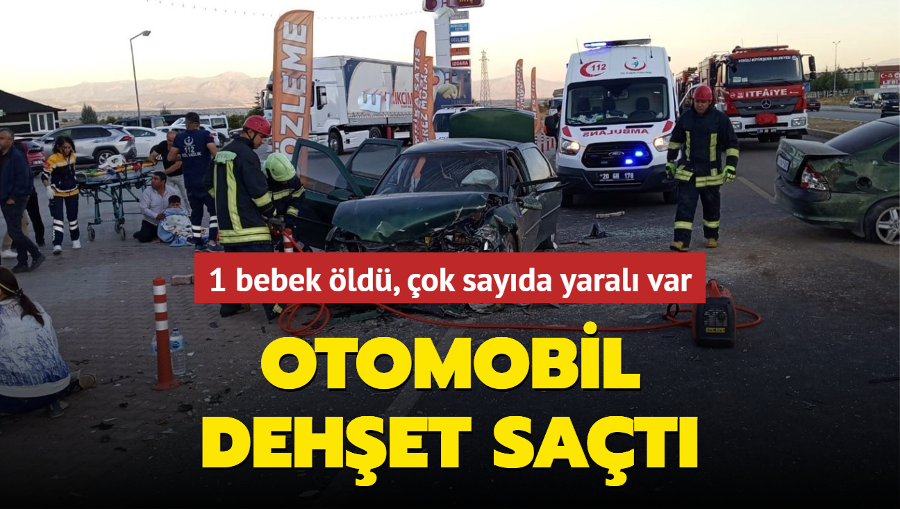 Otomobil dehet sat: 1 bebek ld, 3' ocuk 9 kii yaraland