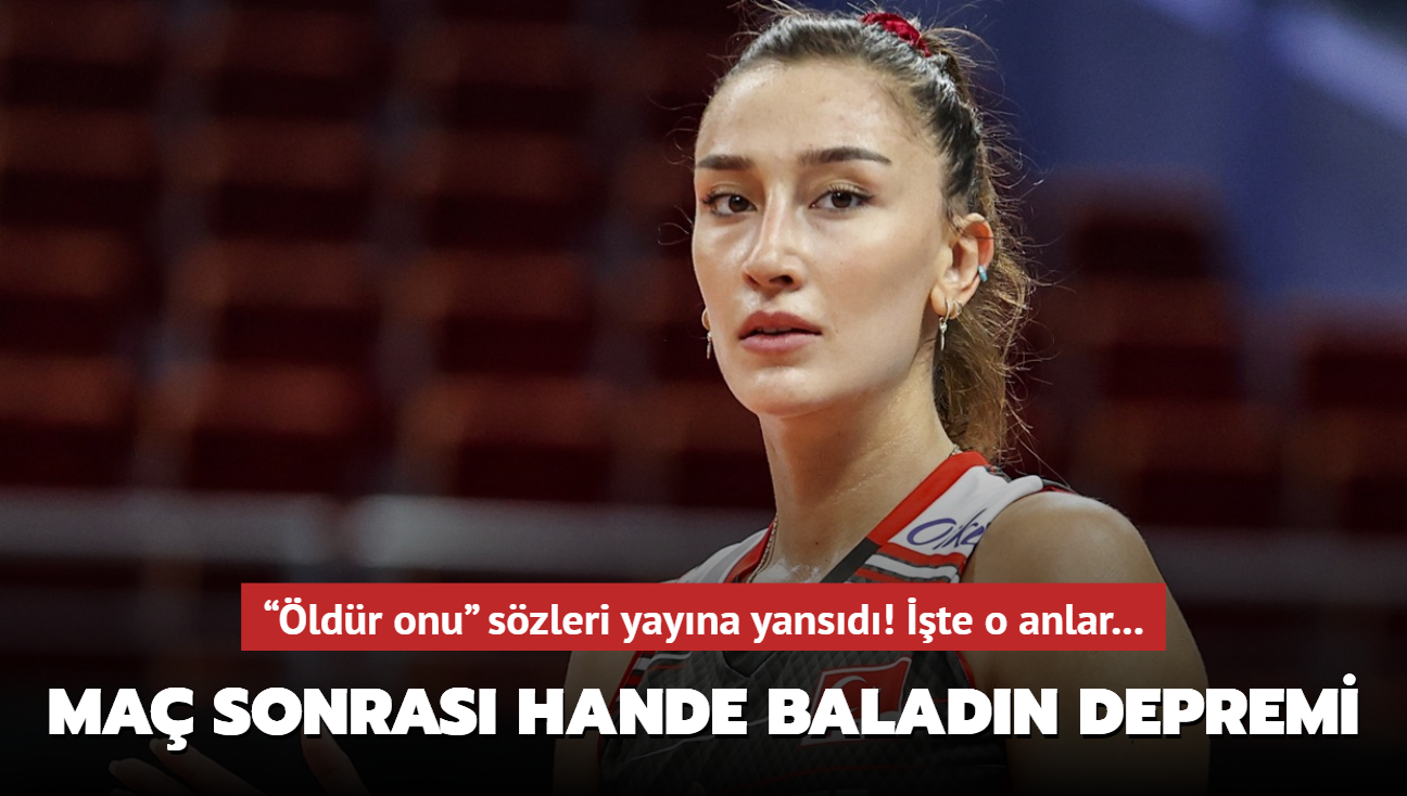 Hande Baladn depremi! ldr onu szleri yayna yansd...