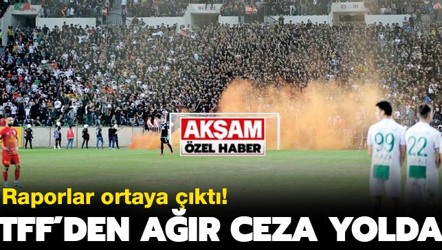 zel Haber! Bursa mandaki olaylarn raporu TFF'ye ulat ar ceza yolda: Amedspor'a saha kapatma...