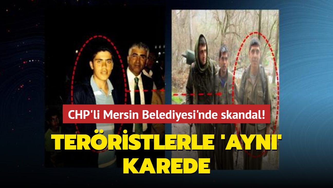 CHP'li Mersin Belediyesi'nde bir skandal daha... Terristlerle fotoraflar ortaya kt