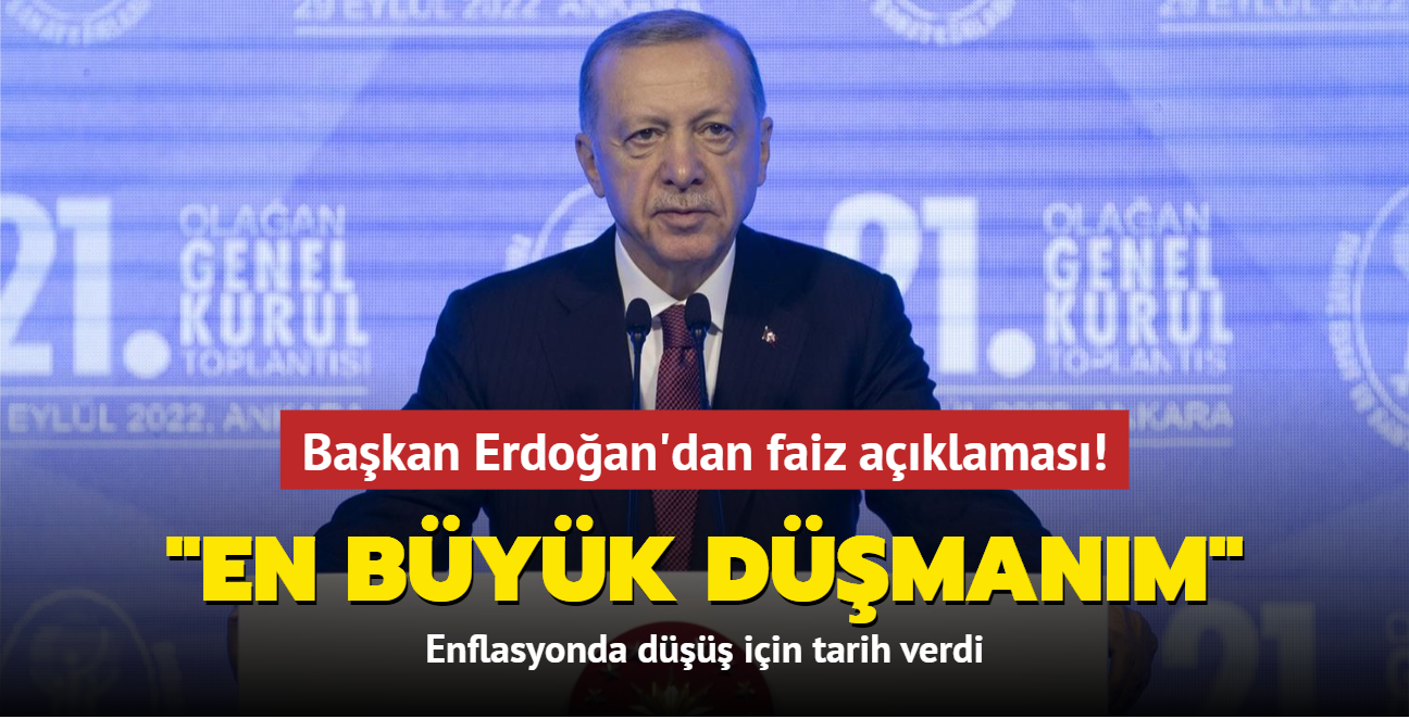 Bakan Erdoan'dan faiz aklamas! "En byk dmanm"