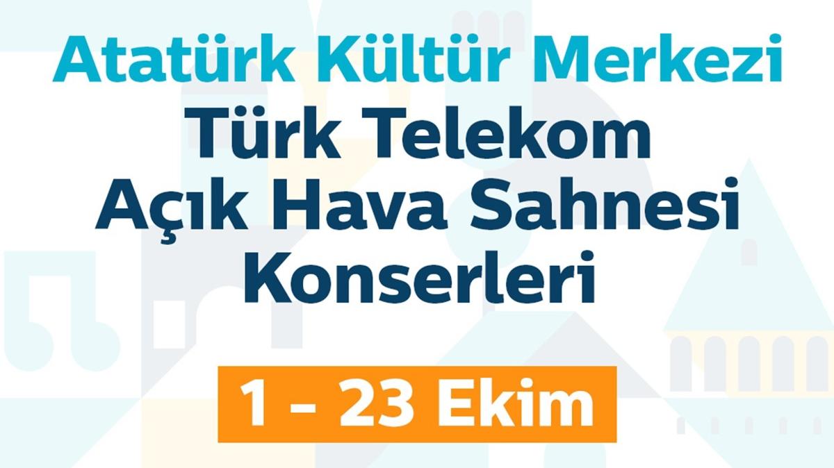 Beyolu Kltr Yolu Festivali' Trk Telekom Ak Hava Konserleri ve Trk Telekom Prime Ak Hava Sinema Gnleri balyor