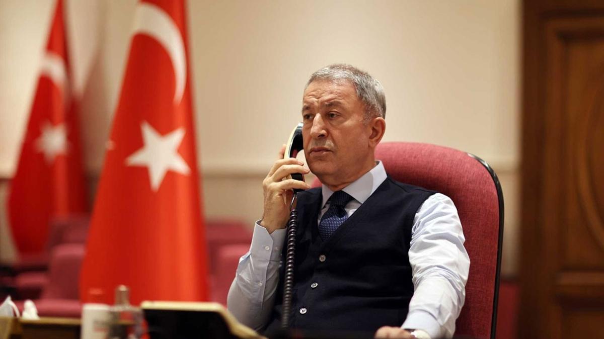 Hulusi Akar Ukrayna Altyap Bakan ile grt