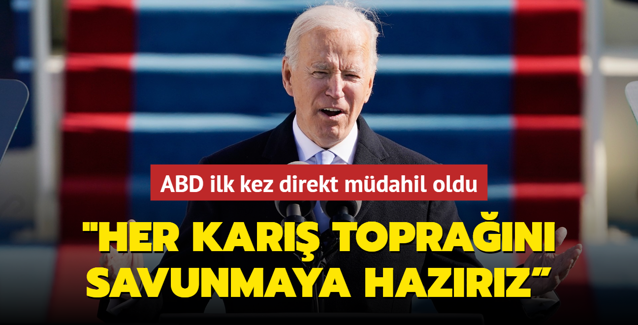 ABD ilk kez direkt mdahil oldu... "Her kar topran savunmaya hazrz