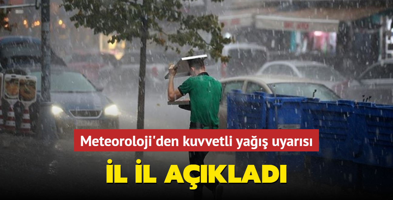 Meteoroloji'den Bat Karadeniz iin kuvvetli ya uyars