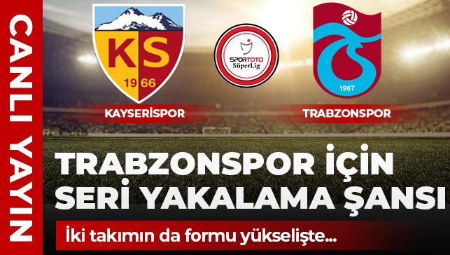 Kayserispor Trabzonspor'u arlyor