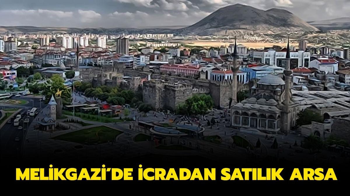 Kayseri Melikgazi'de 1 milyon TL'ye icradan satlk arsa!