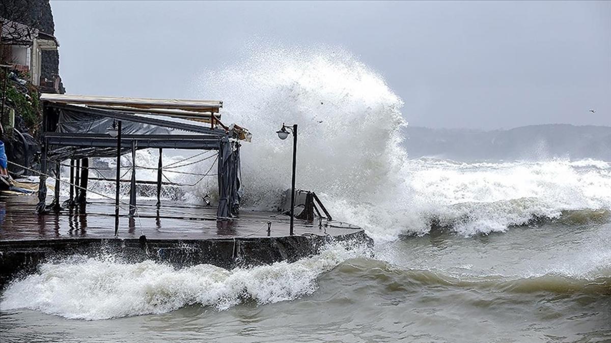 Meteorolojiden kuvvetli rzgar ve frtna uyars