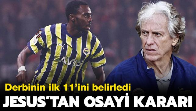 Jorge Jesus'tan Bright Osayi-Samuel karar! Yine ayn eyi yapt