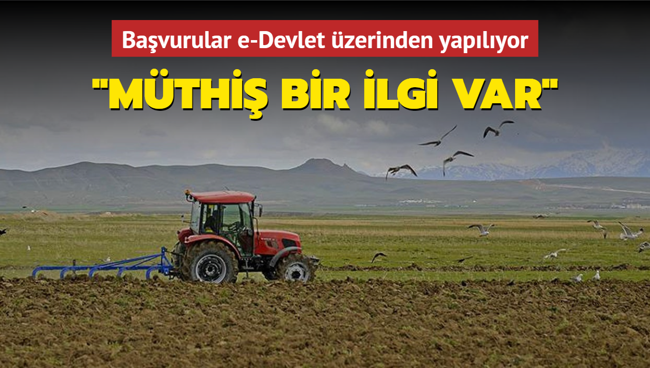 Bavurular e-Devlet zerinden yaplyor... "Mthi bir ilgi var"