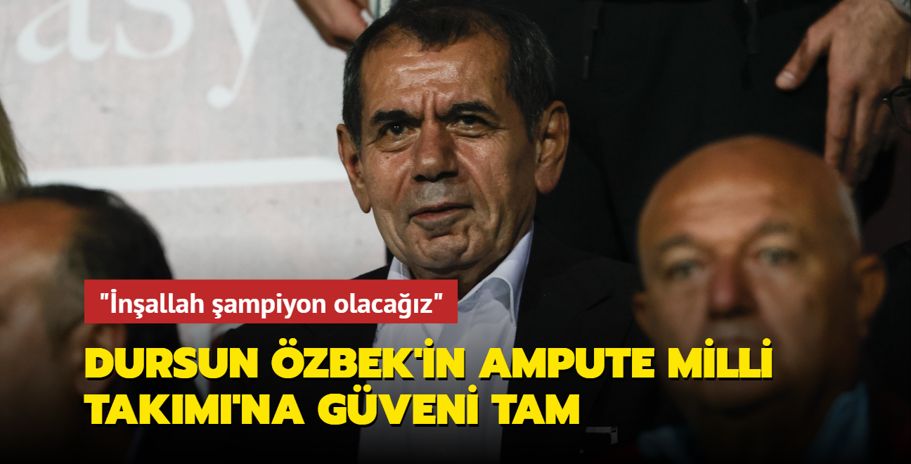 Dursun zbek'in Ampute Futbol Milli Takm'na gveni tam: "nallah ampiyon olacaz"