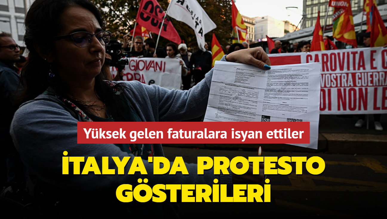 talya'da protesto gsterileri... Yksek gelen faturalara isyan ettiler