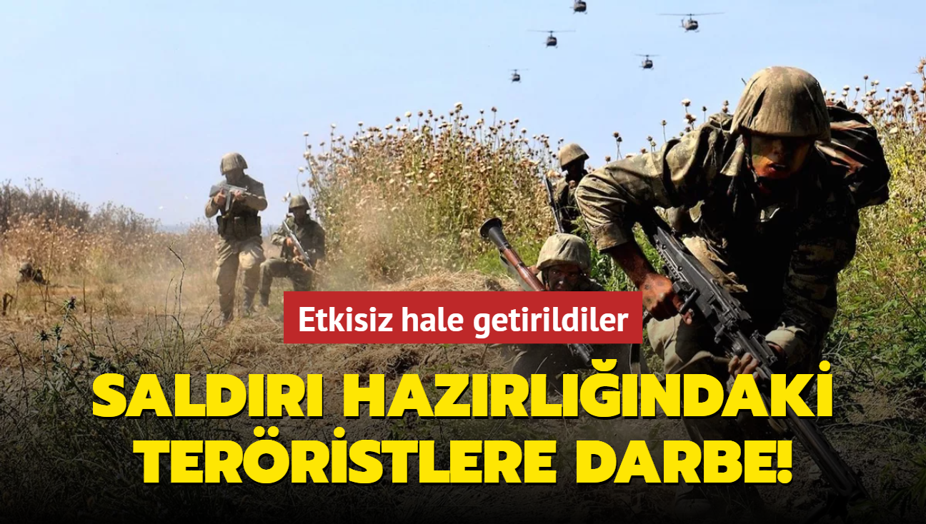 Saldr hazrlndaki terristlere st dzey darbe! Etkisiz hale getirildiler