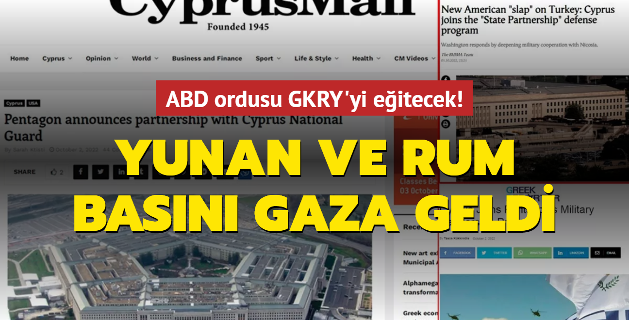 ABD ordusu GKRY'yi eitecek! Yunan ve Rum basn gaza geldi