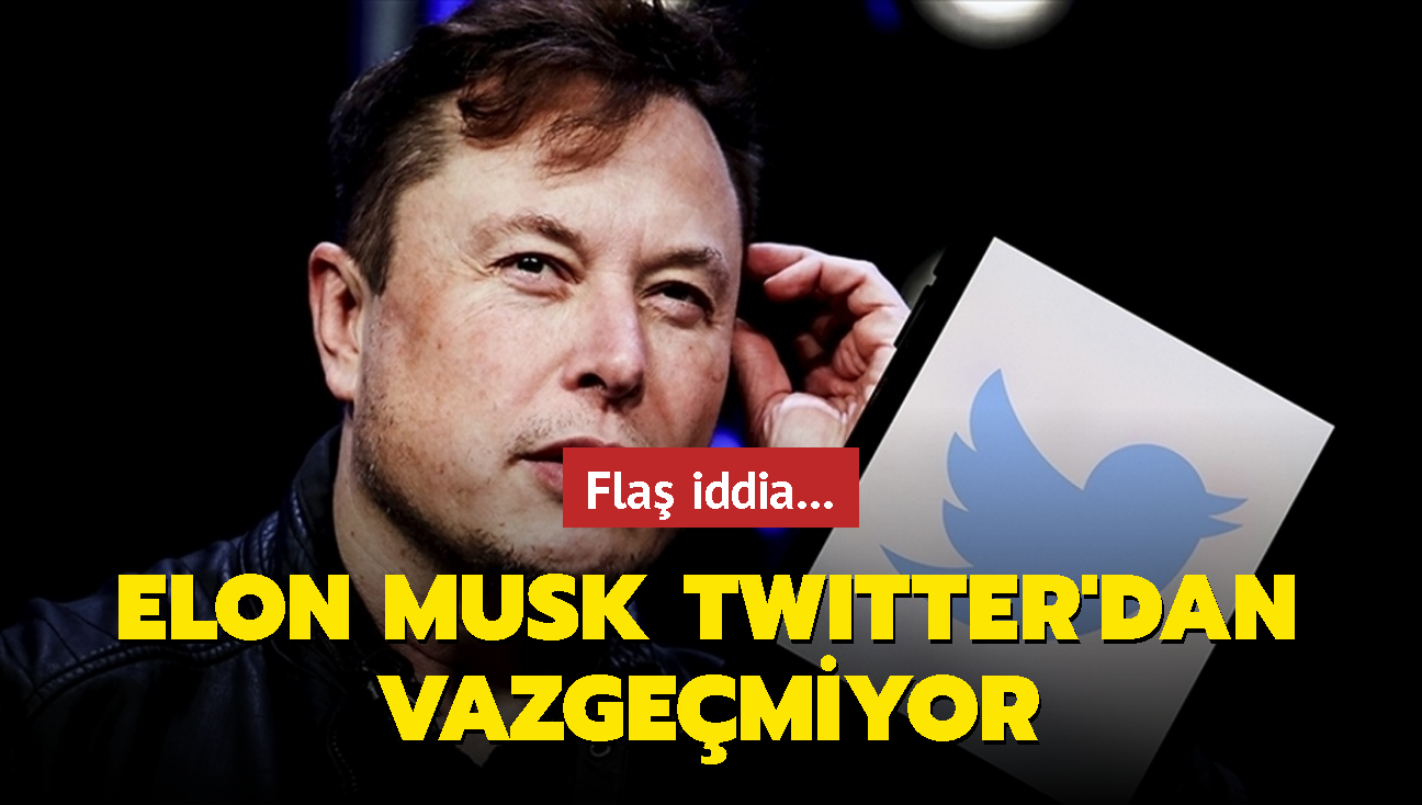Elon Musk Twitter'dan vazgemiyor...  Ortaya fla bir iddia atld